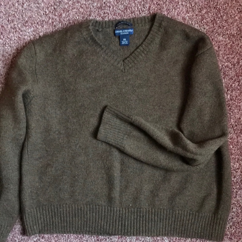 Brown Merino wool Daniel Cremieux XXL